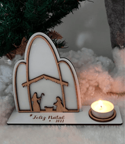 suporte velas - Natal - modelo 2 - Feira do Brinde